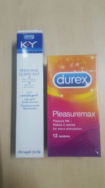 Combo 2 hộp Durex Pleasuremax TẶNG 1 BÔI TRƠN Gel K-Y