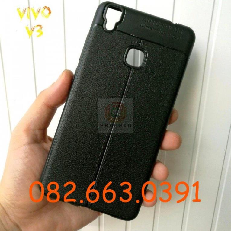 Ốp lưng dẻo đen Vivo V3/V3 MAX loại dẻo đen giả da, loại dẻo đen TPU siêu bền siêu dẻo