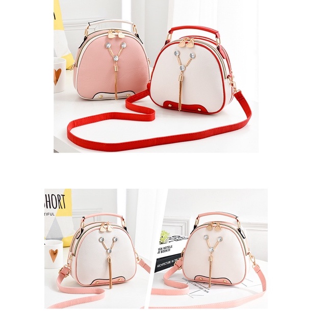 [Hàng Mới Về] Túi đeo chéo thời trang nữ phối màu siêu xinh, nhỏ gọn tiện lợi phong cách Hàn Quốc E684