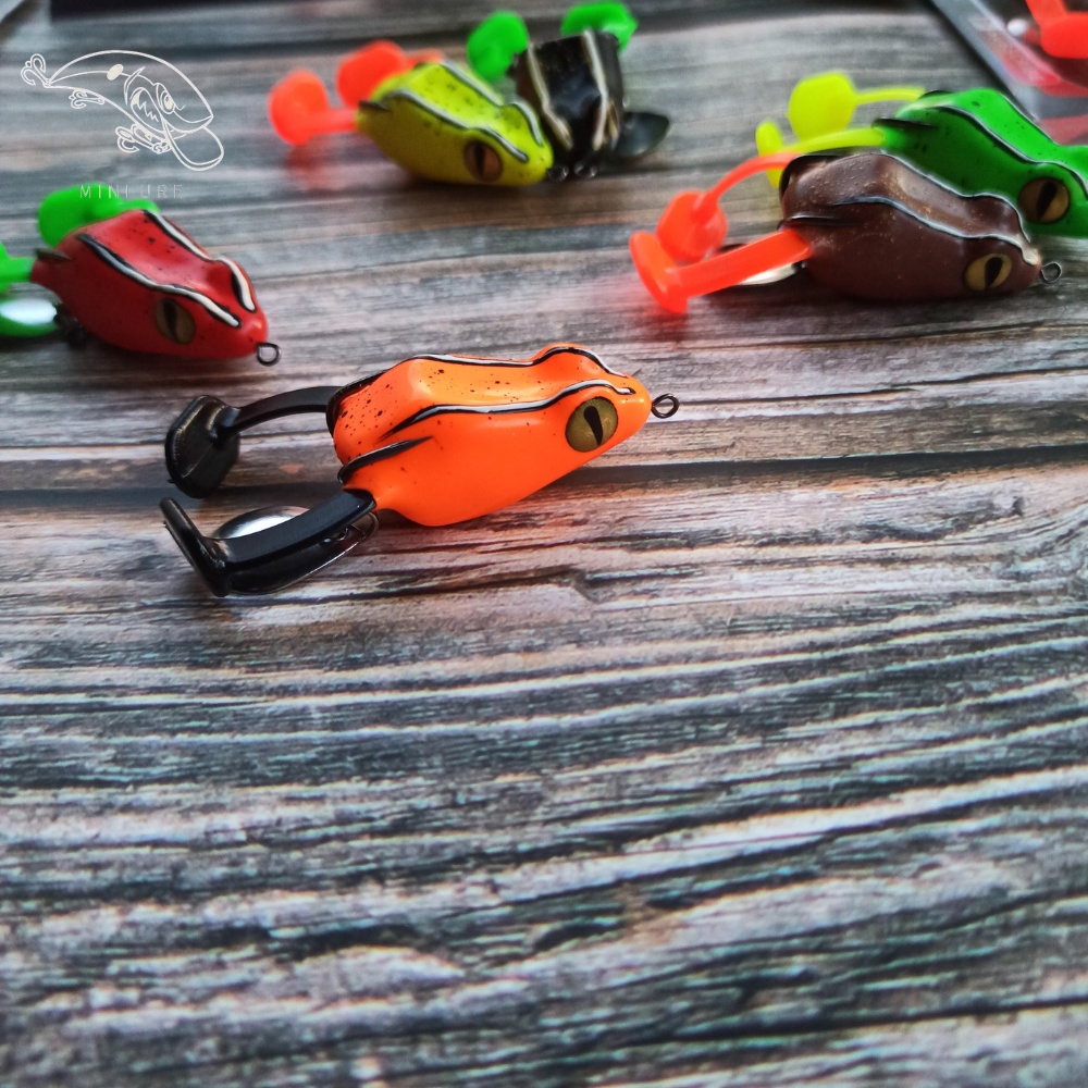 Nhái hơi Minlure Mi3 Nổi có độ chân câu lure cá lóc bông câu lure cá chuối câu lure cá sộp