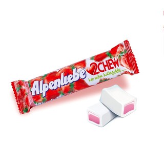 Kẹo Mềm Alpenliebe 2Chew Hương Dâu Thỏi 24,5g