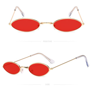 Kính Mát Gọng Oval Nhỏ Phong Cách Retro