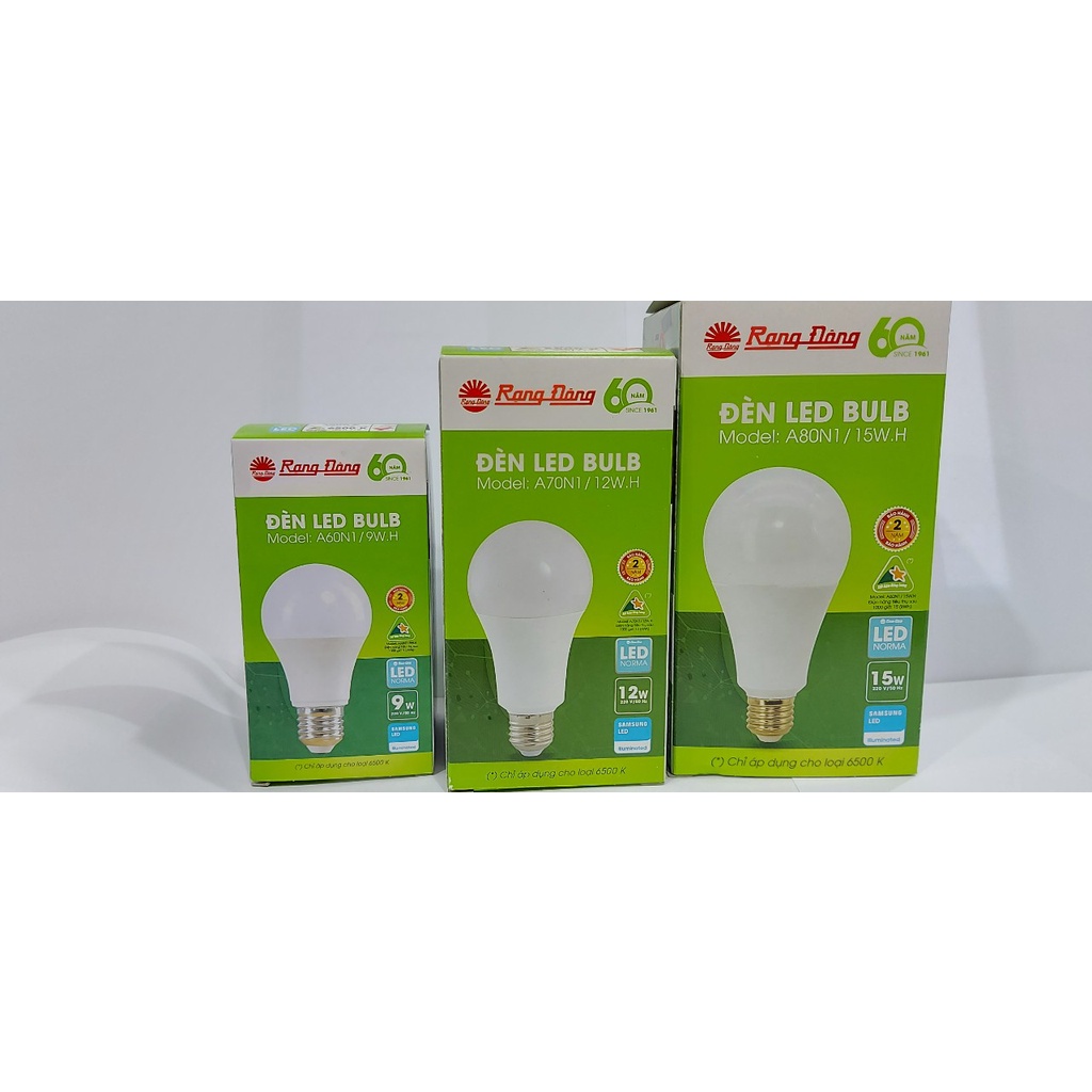 Đèn Led Bulb Rạng Đông 9W,12W,15W
