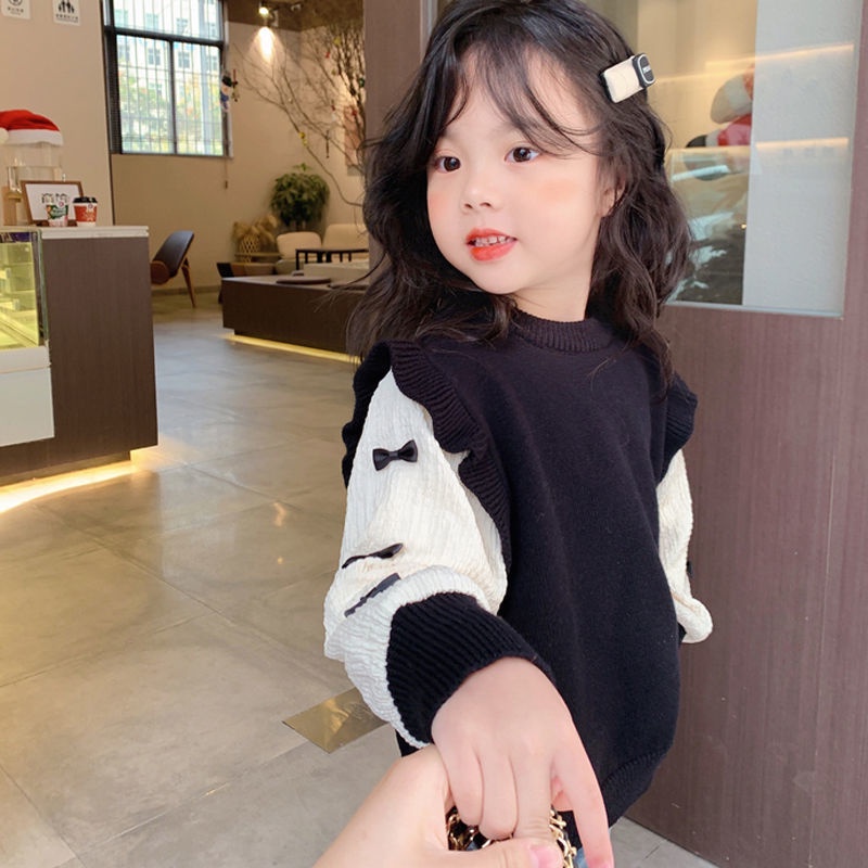 Áo Sweater Mỏng Phong Cách Hàn Quốc Thời Trang Xuân Thu Mới Cho Bé Gái