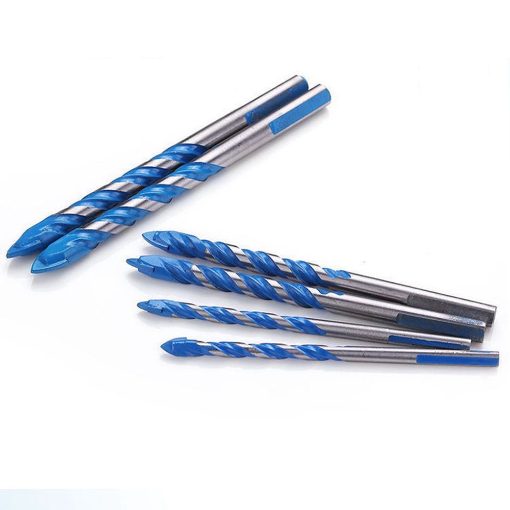 Bộ 1 / 2 / 4 Mũi Khoan Thủy Tinh Chất Lượng Cao Kích Thước 6 / 8 / 10 / 12mm