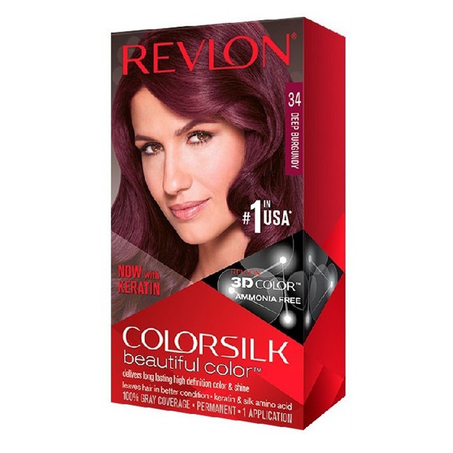 Thuốc nhuộm tóc Revlon Deep Burgundy 34 - Mỹ - 130ml