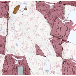 Set 2 bộ cotton thỏ hồng siêu đỉnh