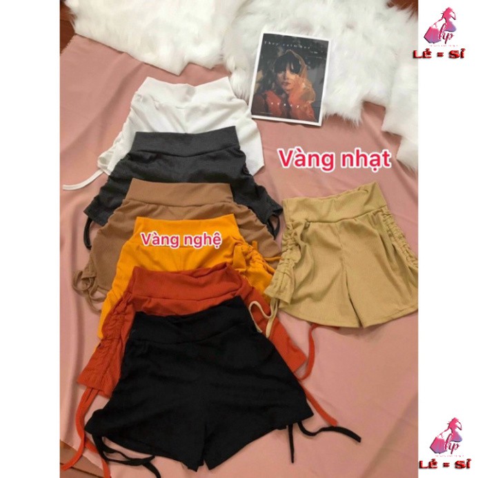 Quần short thun gân rút eo 2 bên mẫu 2021 - mới