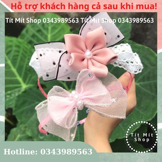 Bờm tóc cho bé gái handmade phong cách hàn quốc