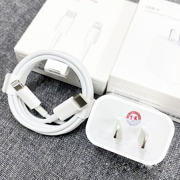 Bộ Sạc nhanh IP 20W Type-C To Lightning dùng cho IP - Công Nghệ PD sạc nhanh không nóng máy- BH 12 tháng