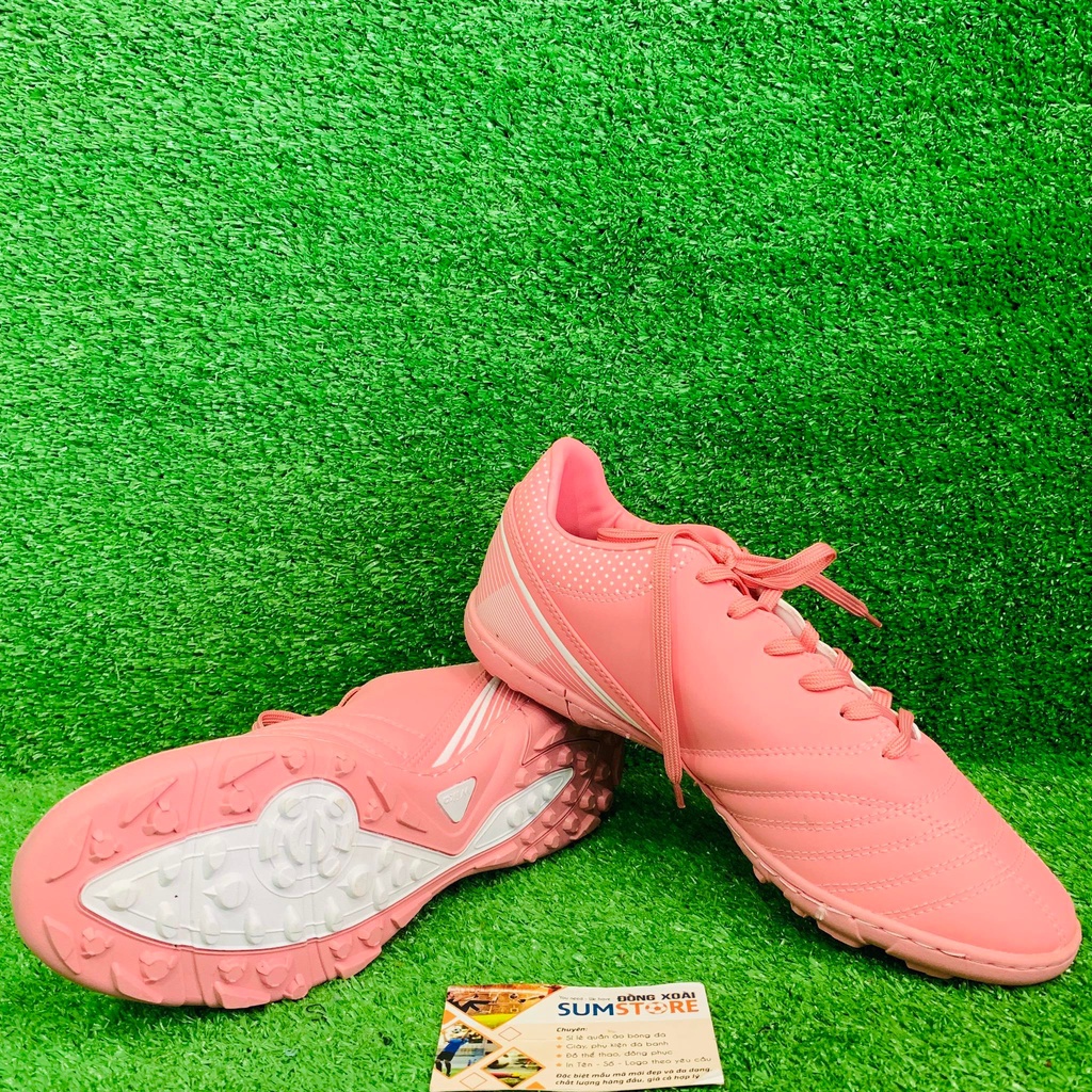 Giày Bóng Đá TF Wika _QH19 NEO Hồng - Giày Đá Banh Cực Hot, Đẹp, Bền