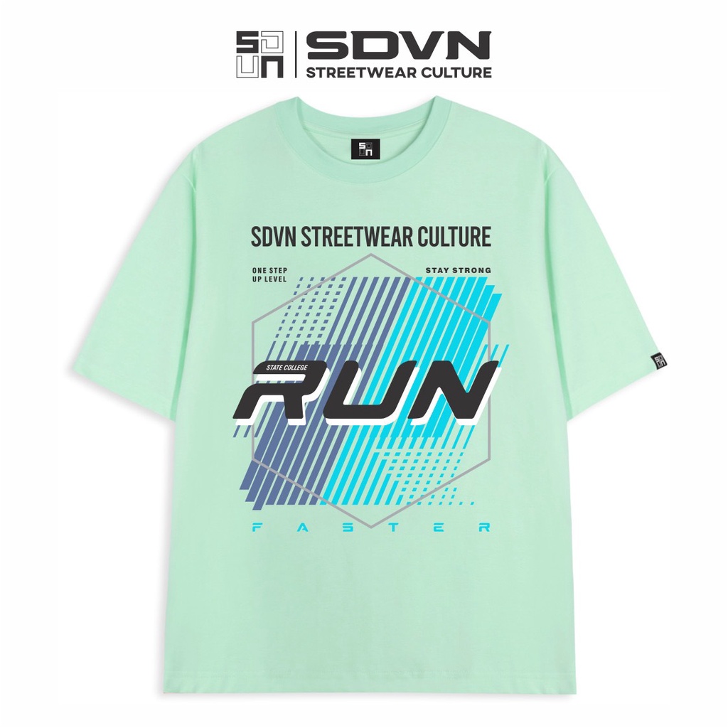 Áo Thun Unisex Nam Nữ Form Rộng SDVN RUN