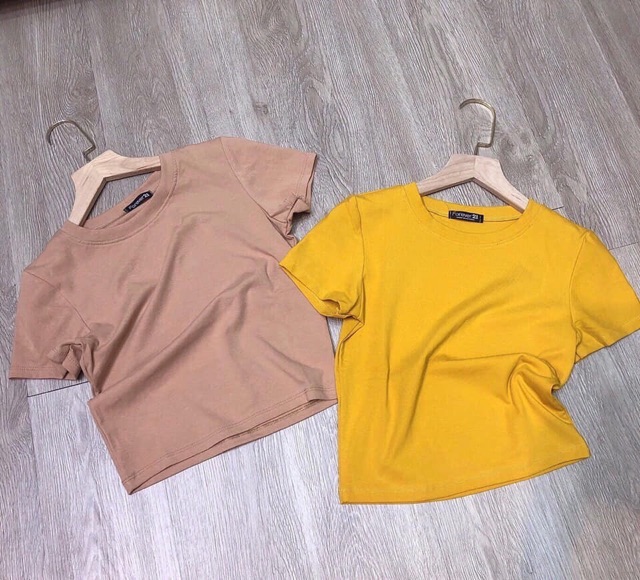 [ Mã WASTAPR giảm 10K đơn 50K] Áo thun croptop trơn chất porip xịn xò chuẩn hàng shop - Carotshop | BigBuy360 - bigbuy360.vn