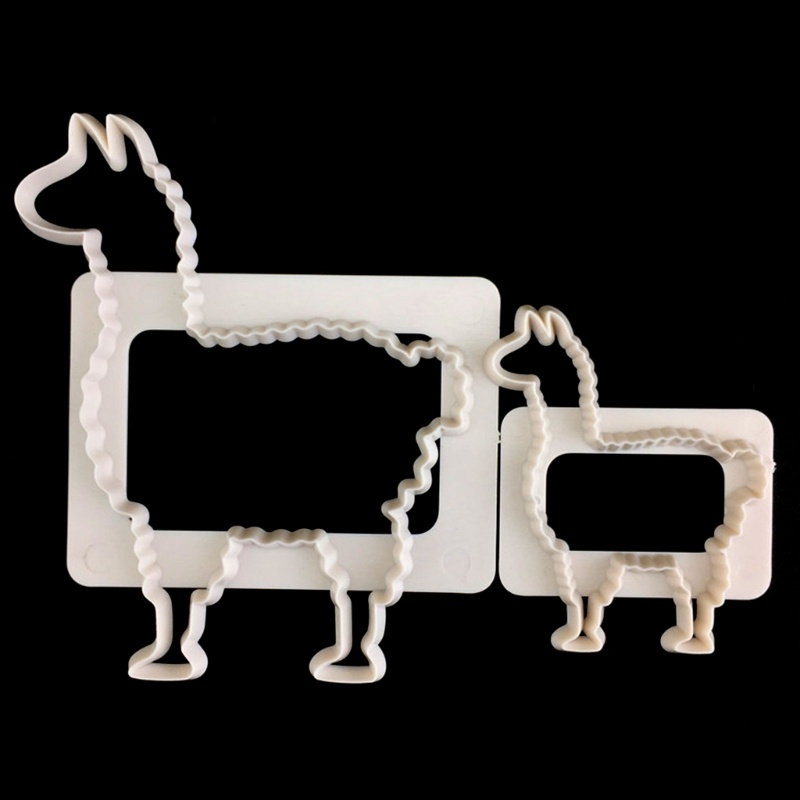 Khuôn Nhấn Tay Làm Bánh Quy Bằng Silicone Hình Lạc Đà Alpaca