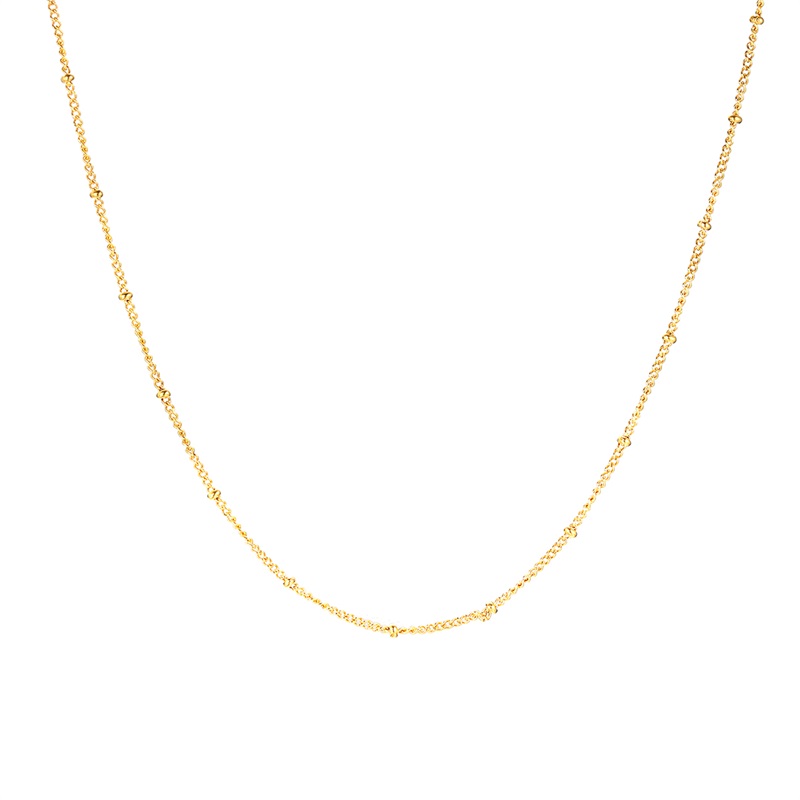 Vnox Dây chuyền bằng hợp kim mạ vàng dáng mảnh thời trang dành cho nữ