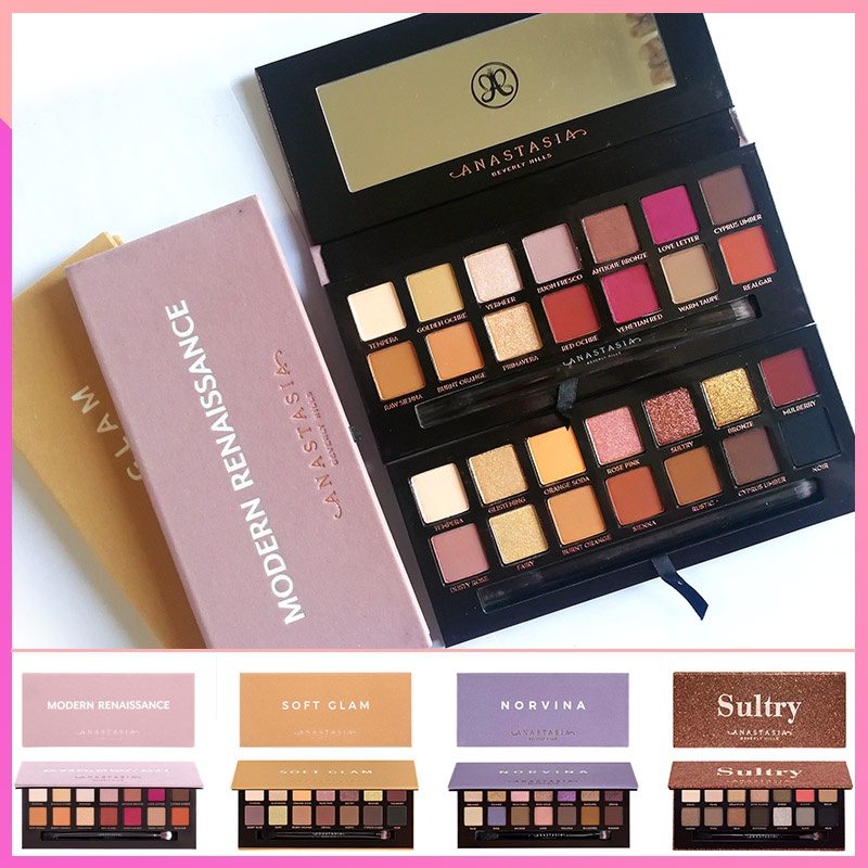 Hàng Có Sẵn Bảng Phấn Mắt Anastasia Beverly Hills 14 Màu Mềm Mại Phong Cách Hiện Đại