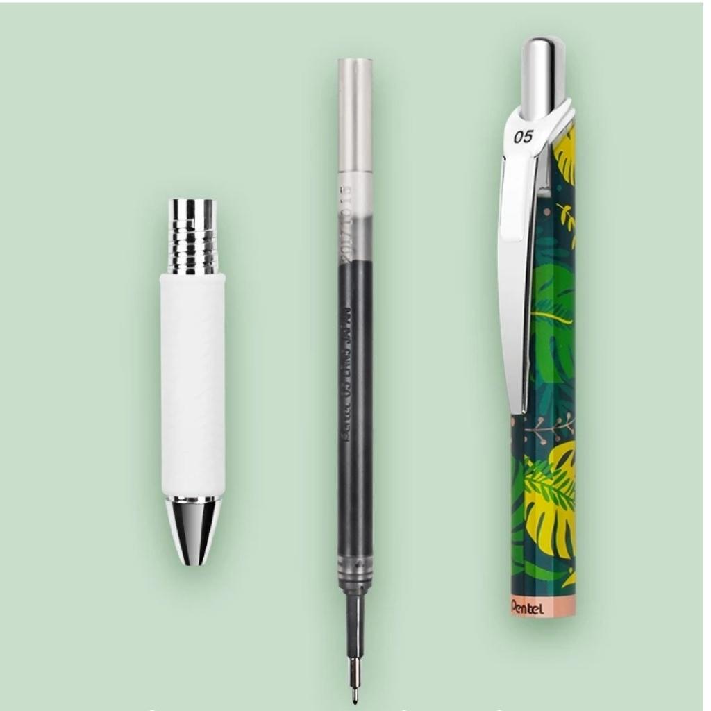 Bút gel Pentel energel Kawaii BLN75KW, viết mực xanh nét bút 0.5mm- ruột thay thế