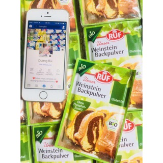 BỘT NỞ HỮU CƠ RUF bio LÀM BÁNH CHO BÉ DATE MỚI 4.2022