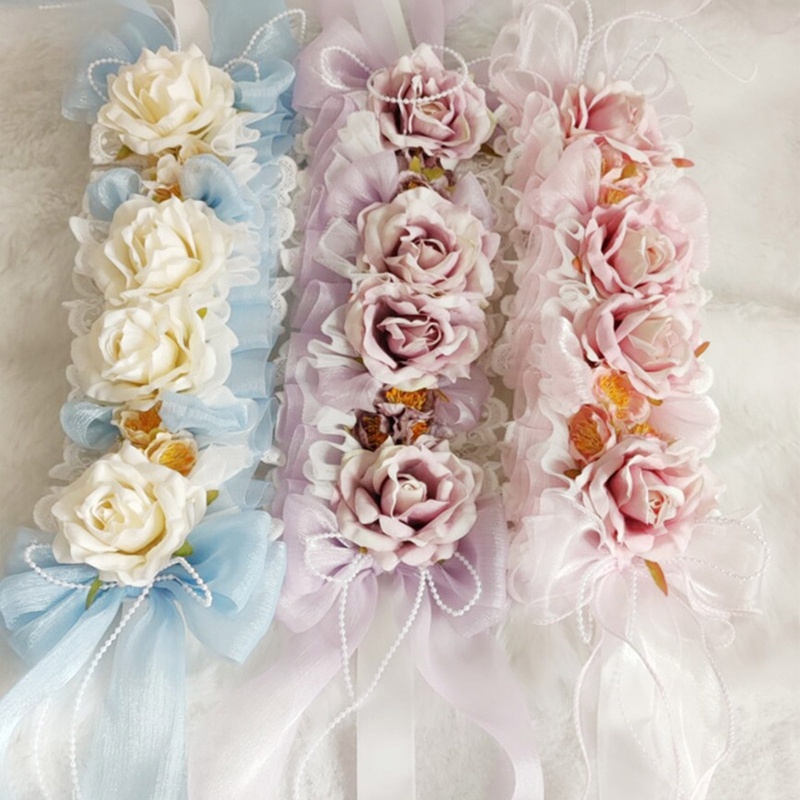 Băng Đô Ren Hoa Phong Cách Lolita Xinh Xắn Cho Nữ