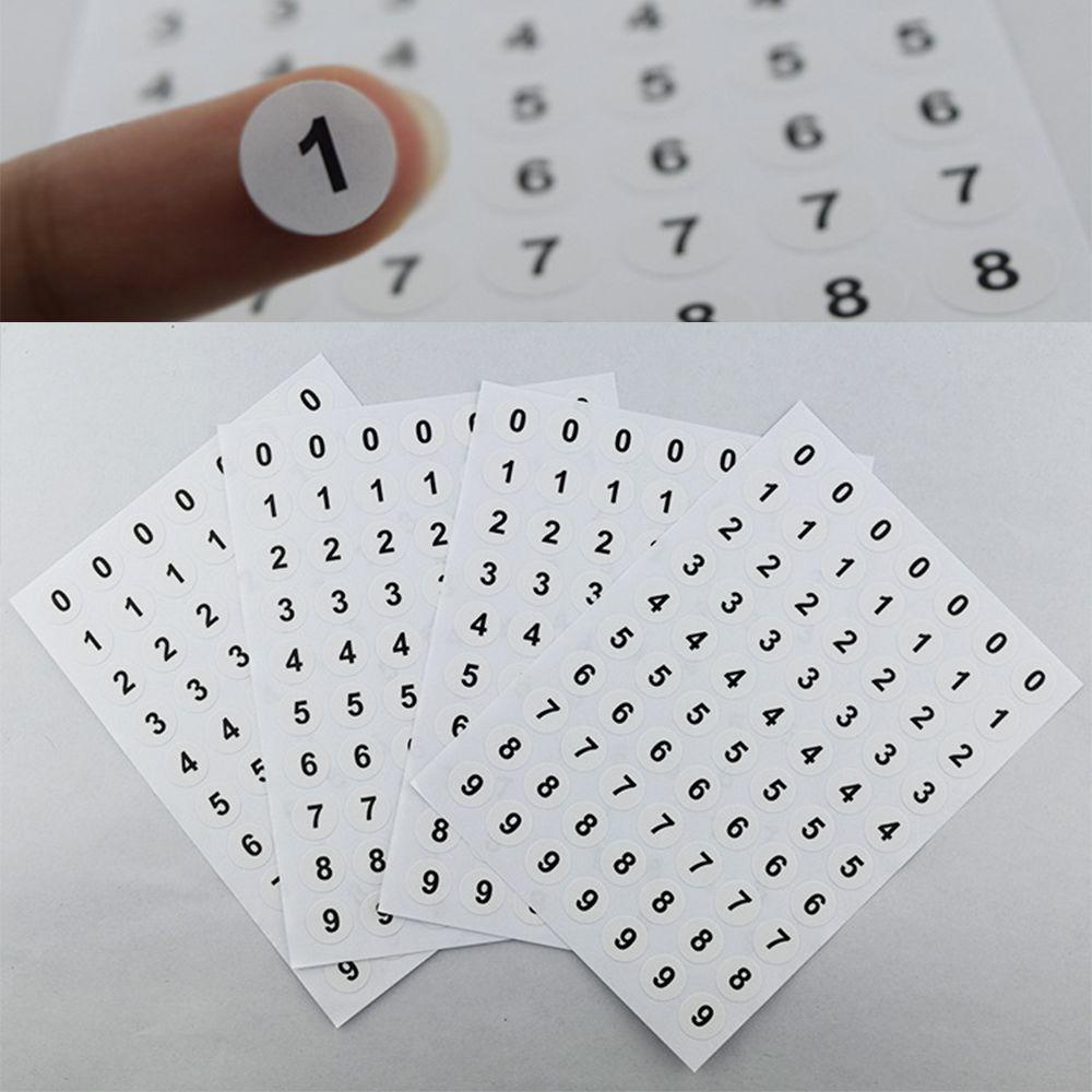 Set 12 Tấm Sticker Phân Loại Thêu Chữ Số Tiện Dụng