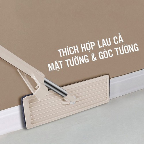 Chổi lau nhà tự vắt - Cây lau nhà xoay 360 thông minh tiện lợi, tặng kèm 2 bông lau cao cấp GD218