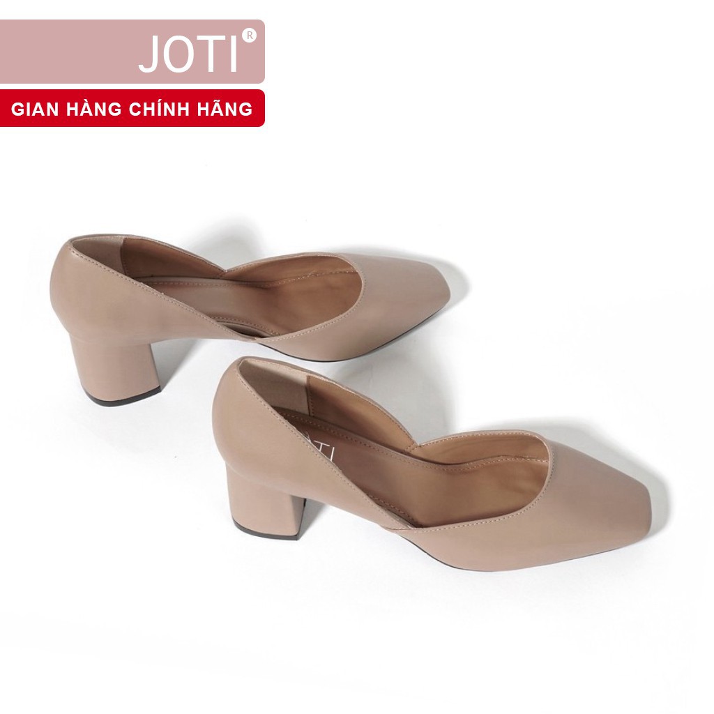 Giày Cao Gót Nữ JOTI Diane 3268VN5 - Mũi Vuông Bít Gót Đế Trụ Vuông Cao 5cm Da Mờ - Mang Công Sở Dự Tiệc