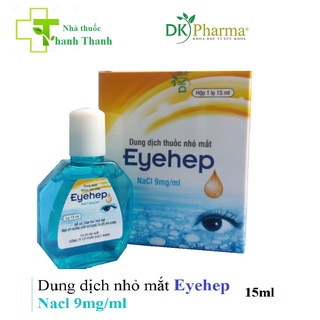 Nhỏ mắt eyehep dùng rửa mắt - Hỗ trợ phòng ngừa các bệnh dịch về mắt, giảm triệu chứng khô rát mắt lọ 15ml