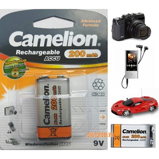 Pin sạc 9V Camelion 200 mAh vỉ 1 viên chính hãng