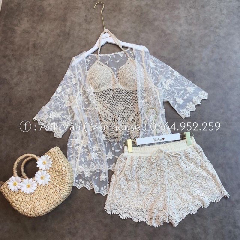 Set bikini chéo sexy 50-75kg