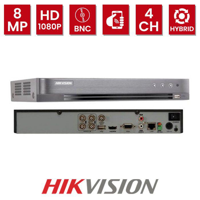 Đầu ghi hình HD-TVI 4 kênh TURBO 4.0 HIKVISION DS-7204HTHI-K1 (S) /  DS-7204HTHI-K2