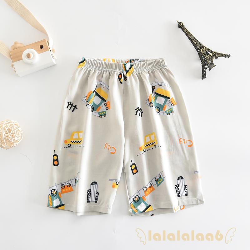 Quần Short Cotton Lưng Thun In Họa Tiết Hoạt Hình Laa6-Boy