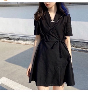 ĐẦM VEST ĐẮP CHÉO CỘT EO