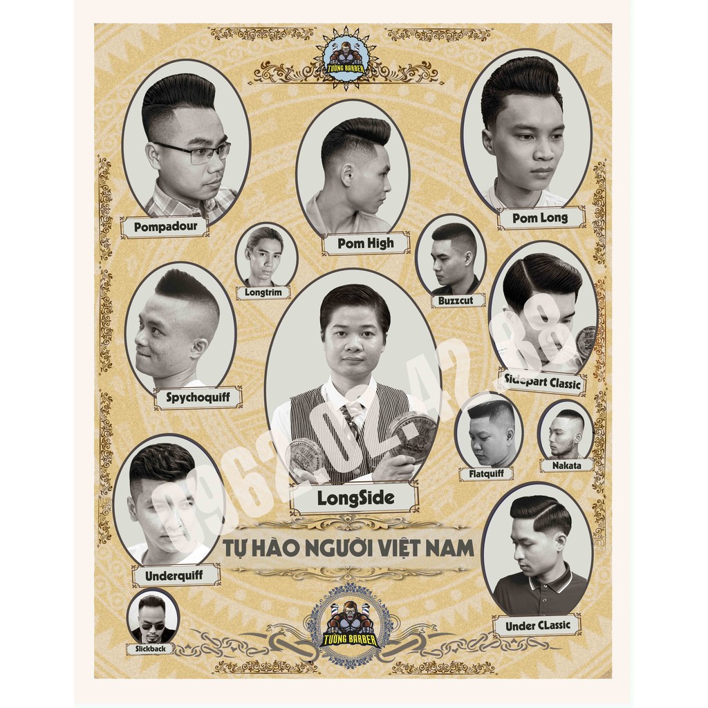 Ảnh Poster trang trí Classic cho cửa hàng barbershop