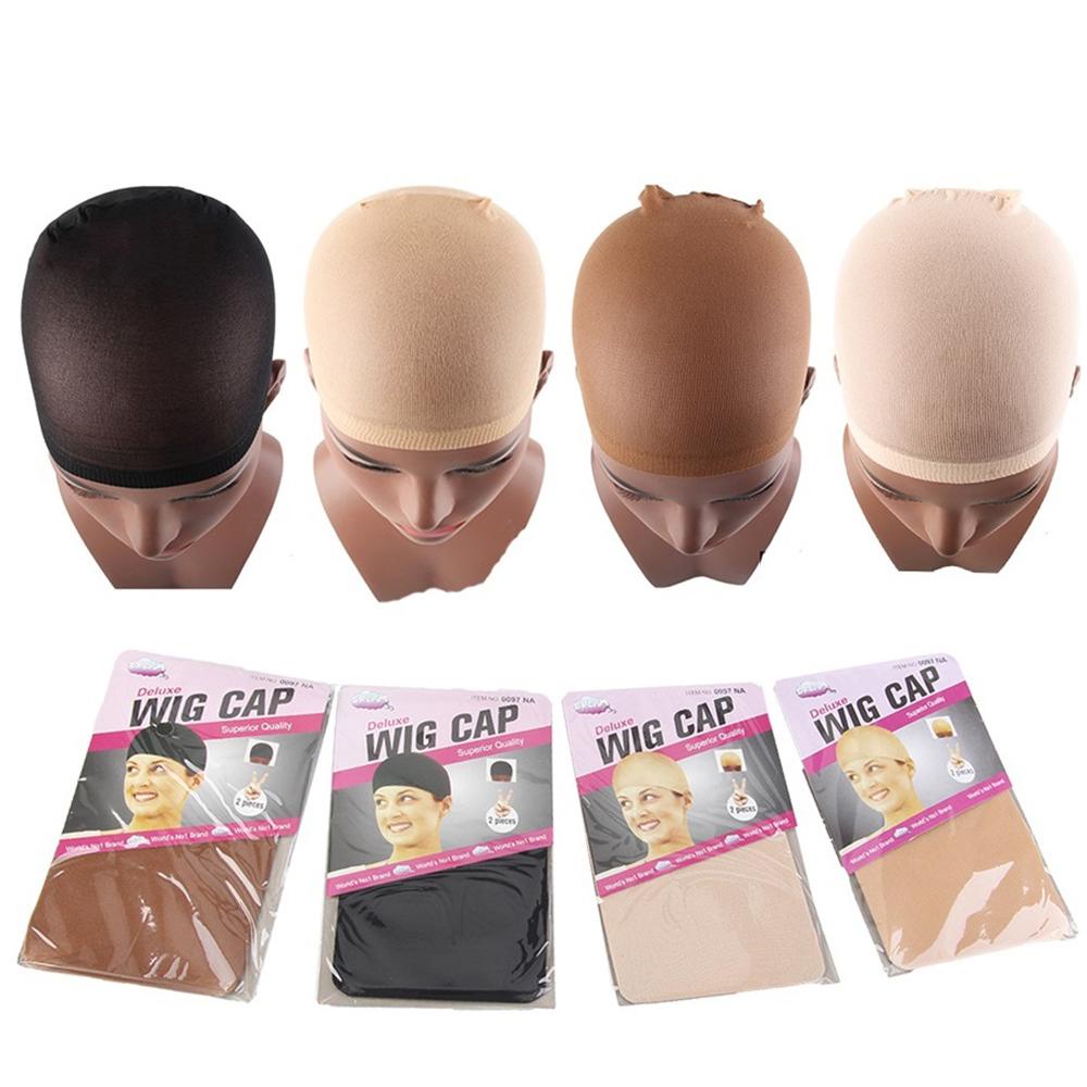 Set 2 Mũ Trùm Tóc Giả Co Dãn Thời Trang Cho Nữ