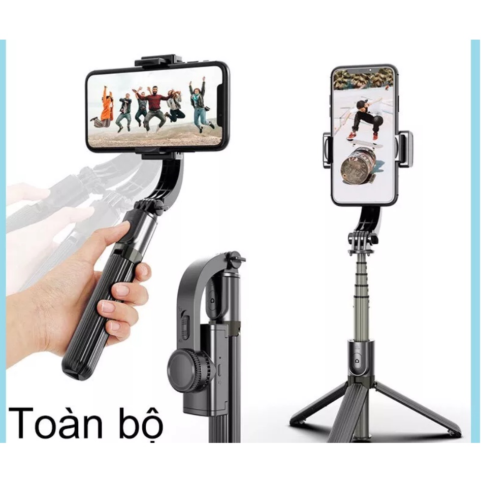 CÓ HÌNH THẬT  GẬY CHỐNG RUNG GIMBAL STABILIZER L08 Chống Rung HIệu Quả,, Hộ Trợ Quay Video Chuyển Động