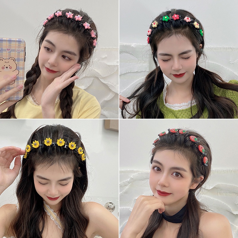 Cài tóc tiktok có kẹp tạo độ phồng tóc nhiều mẫu phong cách Hàn Quốc