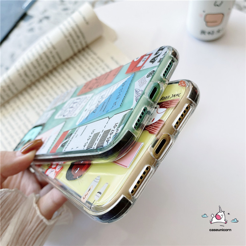 Ốp điện thoại in hình nhãn/vé máy bay dành cho iPhone 11 12 Pro Max 7plus 8plus 12 mini 7 8 6 6s Plus 12pro X XR XS MAX 11Pro Max SE | BigBuy360 - bigbuy360.vn