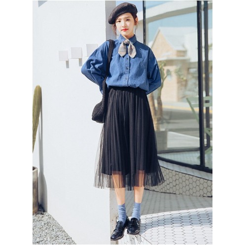 chân váy xòe bigsize, váy ulzzang 40-80kg