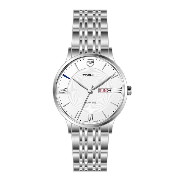 Đồng hồ Nam chính hãng TOPHILL TA050G - Dây thép - kính Saphire