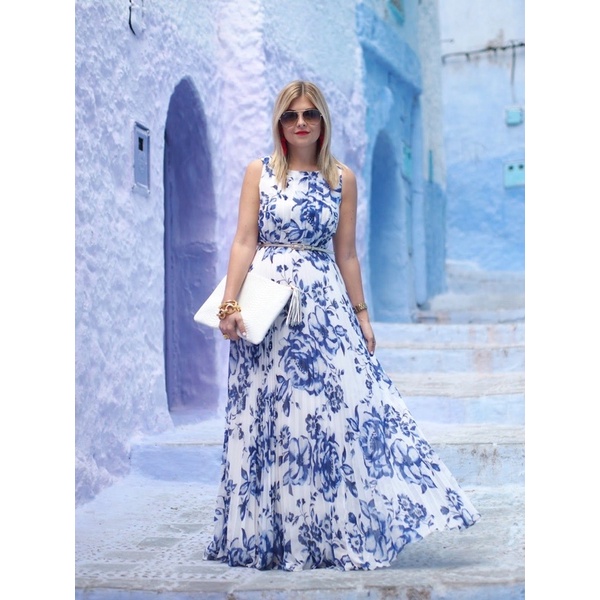 Đầm maxi dập li siêu xịn