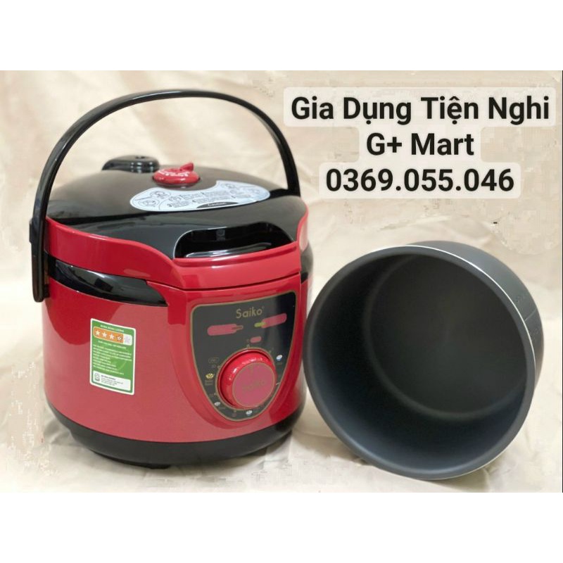 [ Chính hãng ] Nồi Áp Suất Điện/ Nồi Hầm Điện Đa Năng Cao Cấp Saiko EPC418 5,0L 900W - Giadungtiennghigmart