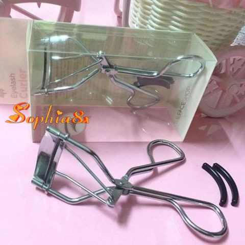 Kẹp bấm mi The Face Shop Eyelash Curler TFS Hàn Quốc siêu cong kèm 2 lõi thay