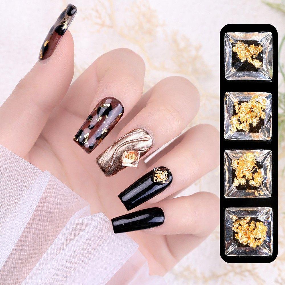 Phụ Kiện Trang Trí Móng Tay Nghệ Thuật Hình Vuông Bằng Resin|Cuộn Giấy Foil Dùng Trang Trí Móng Tay Nghệ Thuật