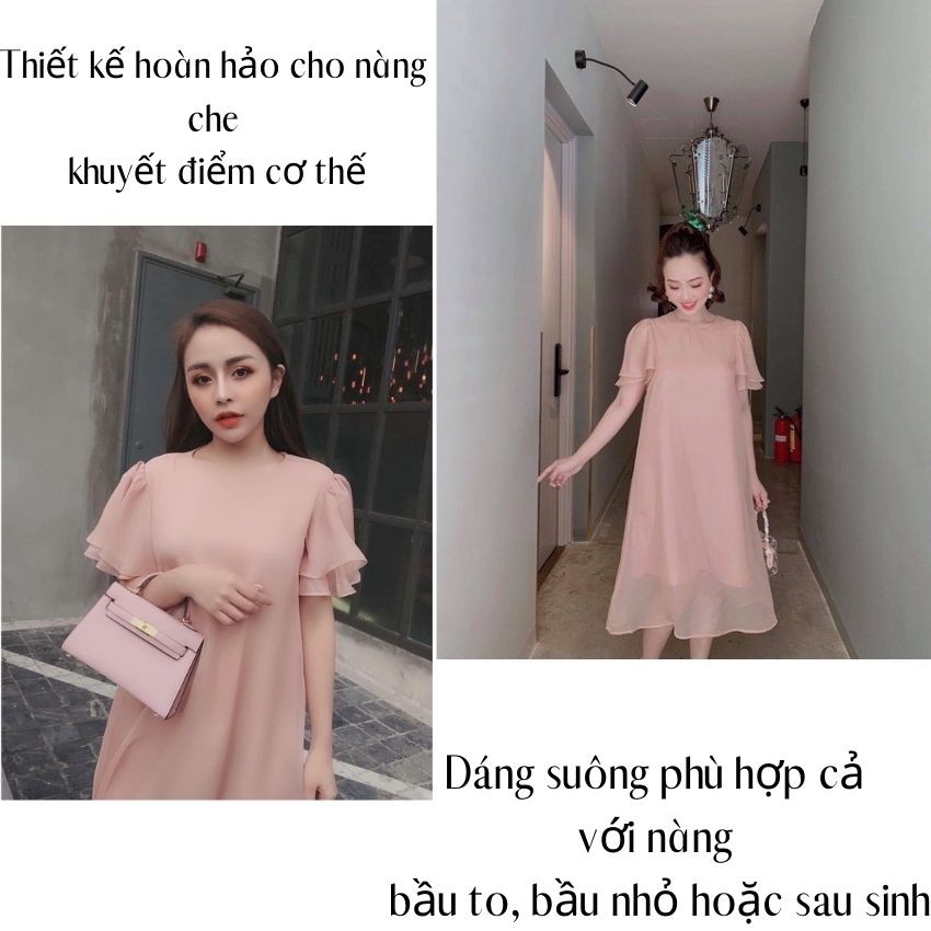 Đầm bầu lụa cao cấp cho nàng xinh tươi xuống phố-Q0001