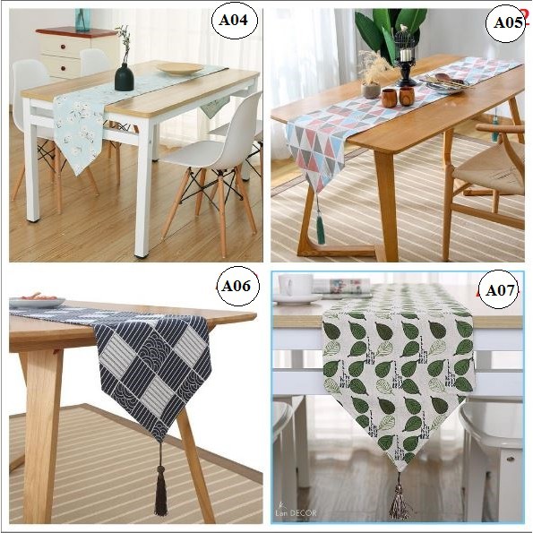 [FLASH SALE] : LANDECOR +100 mẫu khăn runner trải bàn tuyệt đẹp để bạn lựa chọn.