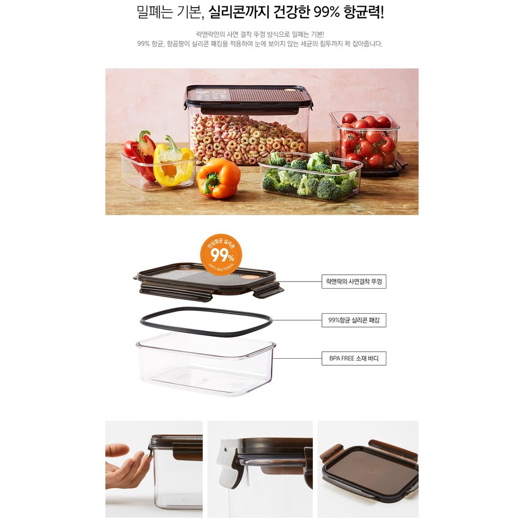 Hộp Bảo Quản Thực Phẩm nhựa Tritan Lock&Lock Bisfree Modular | BigBuy360 - bigbuy360.vn