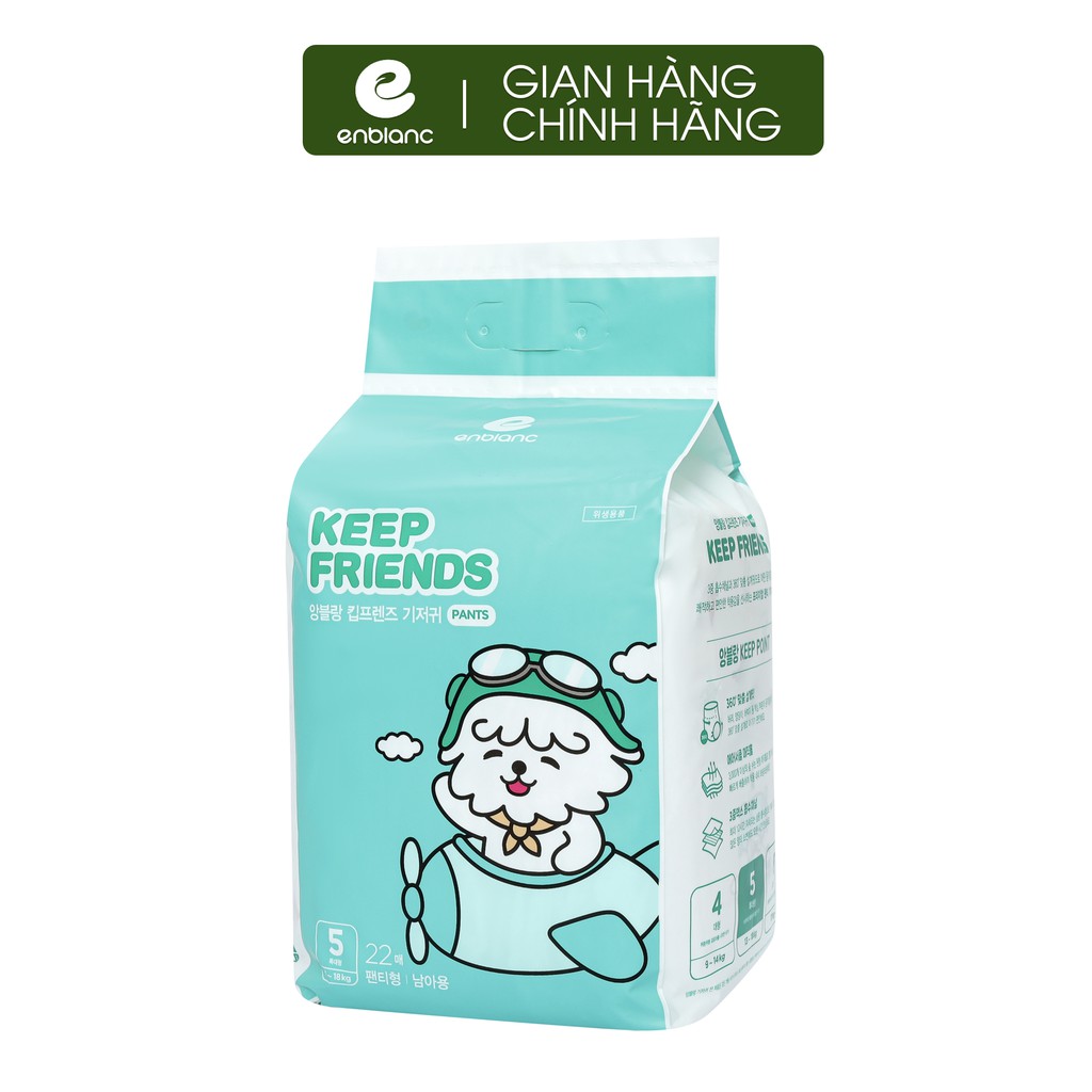Combo 3 Tã Bỉm Quần  ENBLANC KEEP FRIENDS Size XL22,  L26, XL22 Siêu Thấm Hút