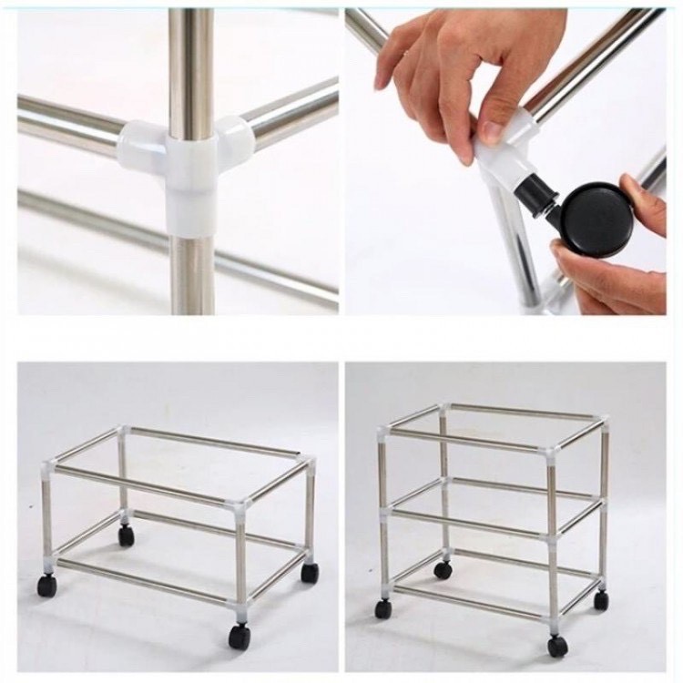 Bộ kit Khay trồng rau mầm thủy canh chuyên dụng (6 khay 3 tầng )