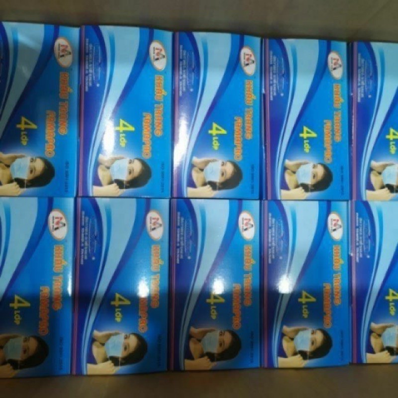 COMBO 4 hộp khẩu trang yte giấy khoán khuẩn