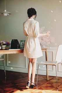 Đầm sơmi vạt chéo